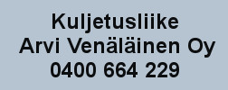 Kuljetusliike Arvi Venäläinen Oy logo